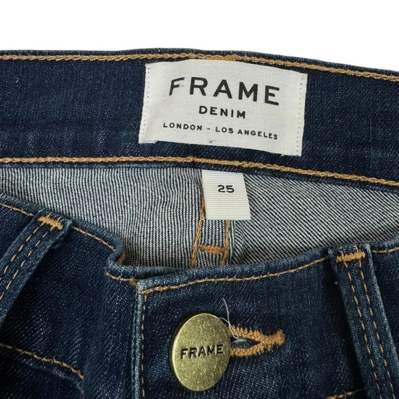Frame Le Skinny de Jeanne 25 Columbia Road Slits LSJRS032 Stretch Skinny Jean - Picture 4 of 11